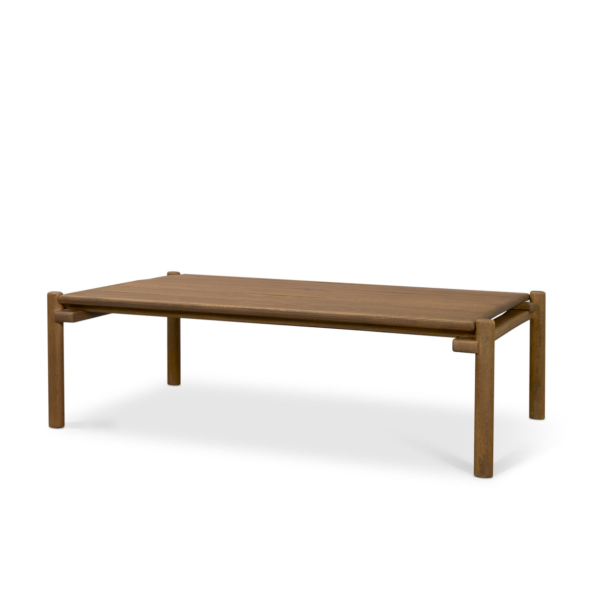 Riven Oak Wood Rectangular Coffee Table from Mercana - Luna Furniture