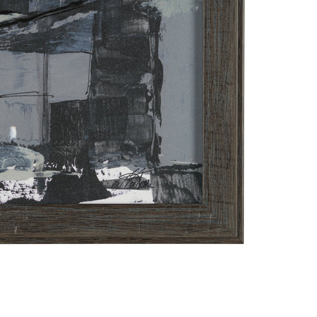 Community 1A by Mercana Studio Hand-Embellished Textured Framed Artwork Matted from Mercana - Luna Furniture