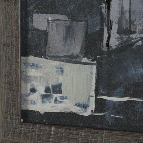 Community 1A by Mercana Studio Hand-Embellished Textured Framed Artwork Matted from Mercana - Luna Furniture