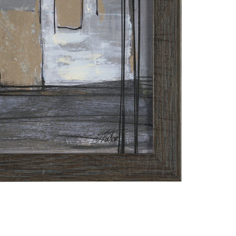 Community 1D by Mercana Studio Hand-Embellished Textured Framed Artwork Matted from Mercana - Luna Furniture