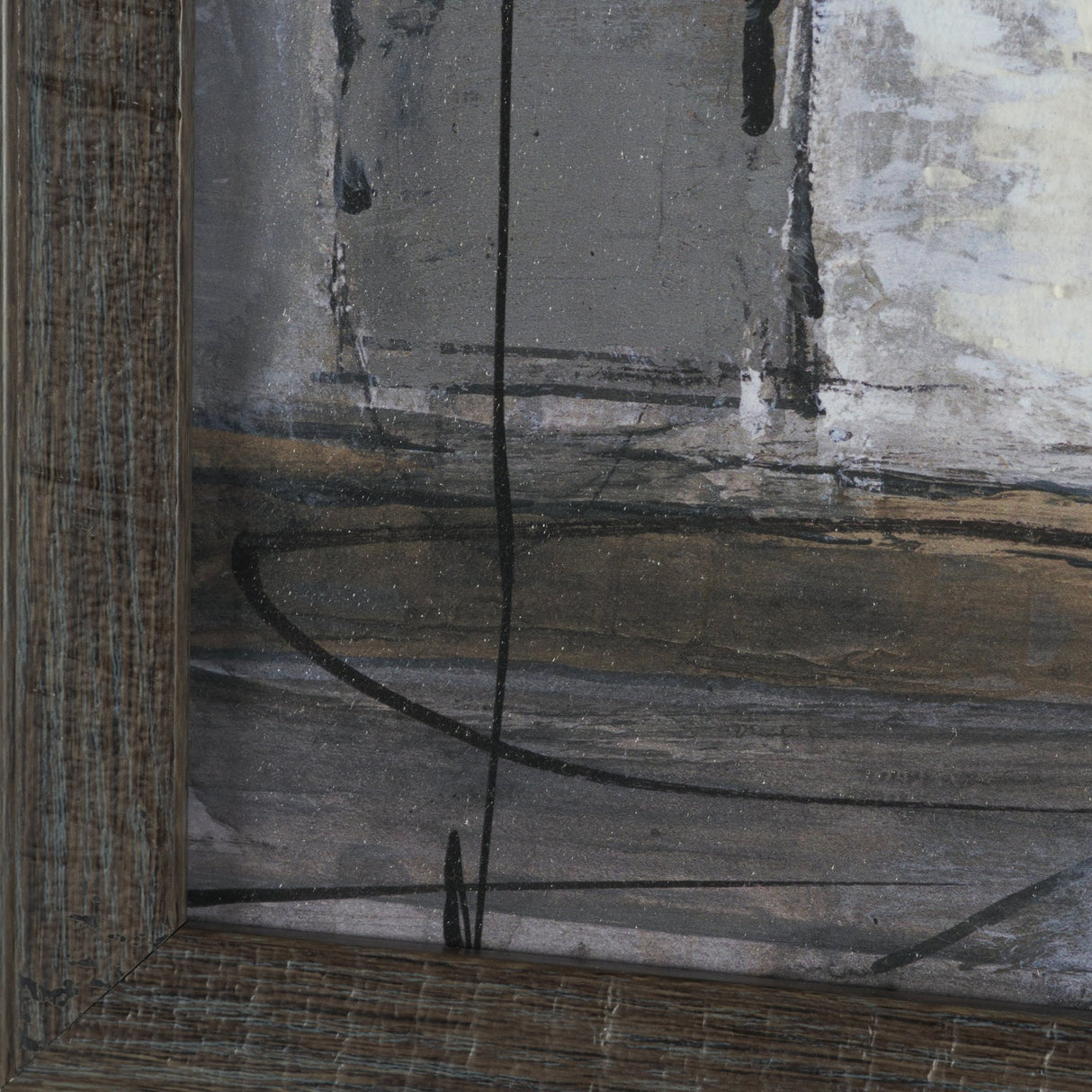 Community 1D by Mercana Studio Hand-Embellished Textured Framed Artwork Matted from Mercana - Luna Furniture