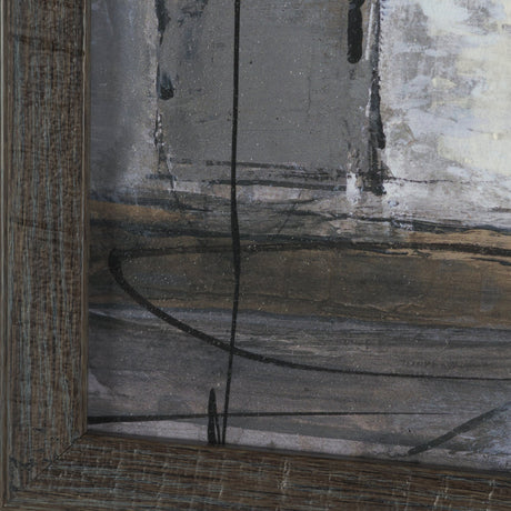 Community 1D by Mercana Studio Hand-Embellished Textured Framed Artwork Matted from Mercana - Luna Furniture