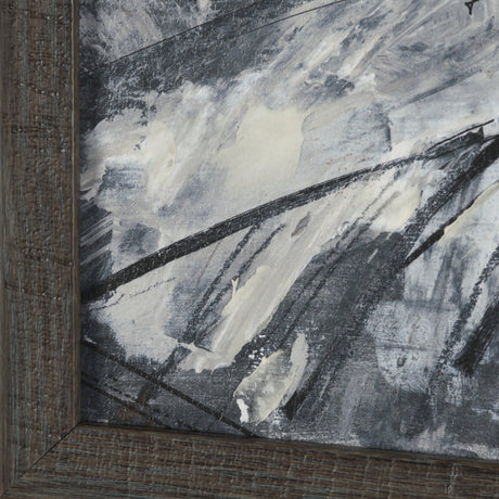 Community 2C by Mercana Studio Hand-Embellished Textured Framed Artwork Matted from Mercana - Luna Furniture