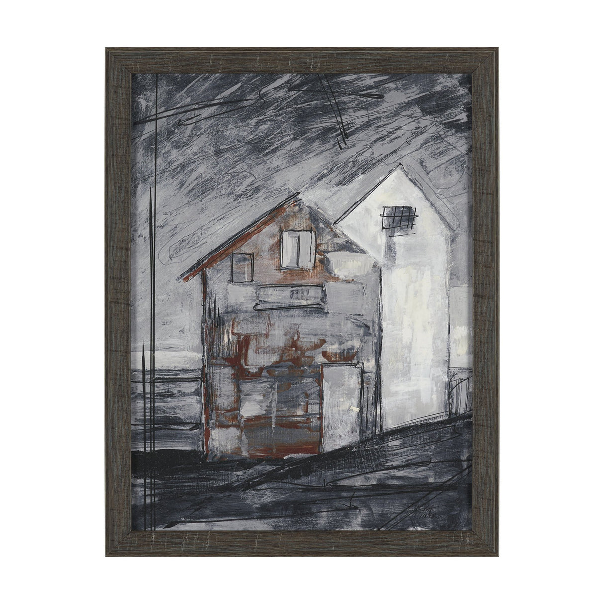 Community 3D by Mercana Studio Hand-Embellished Textured Framed Artwork Matted from Mercana - Luna Furniture