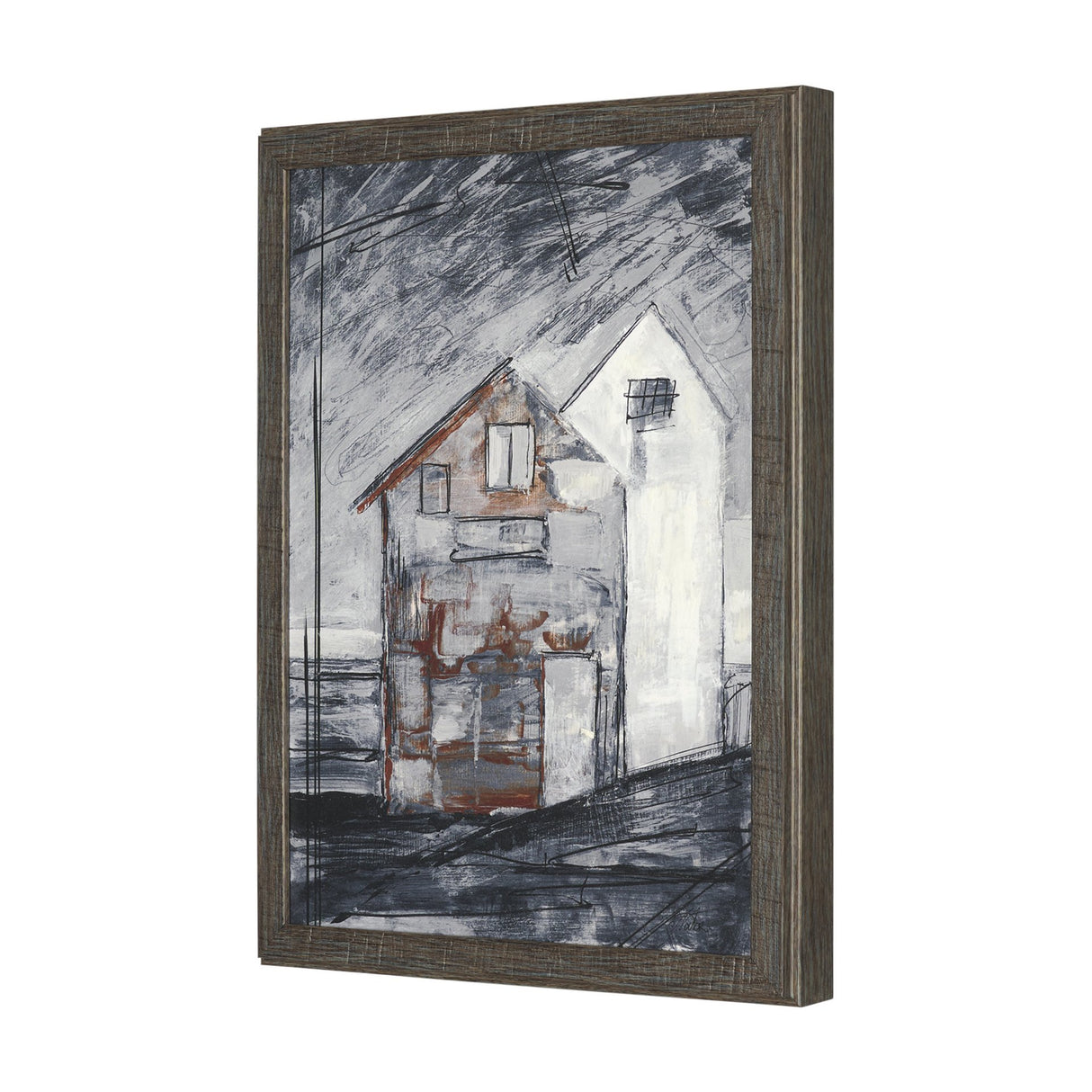 Community 3D by Mercana Studio Hand-Embellished Textured Framed Artwork Matted from Mercana - Luna Furniture