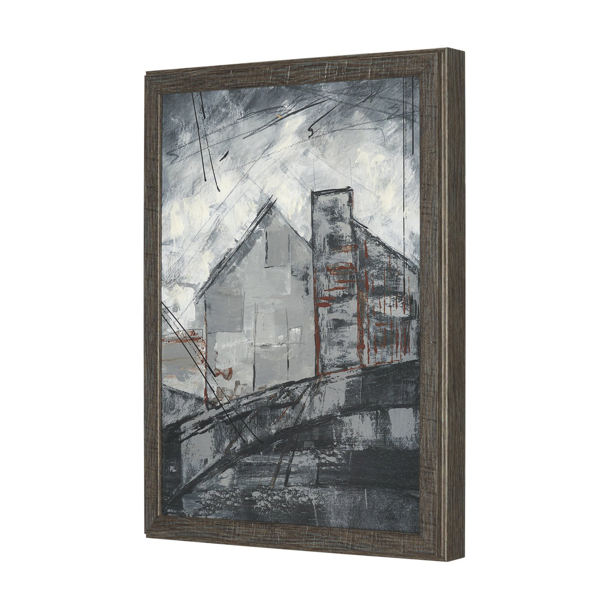 Community 4B by Mercana Studio Hand-Embellished Textured Framed Artwork Matted from Mercana - Luna Furniture