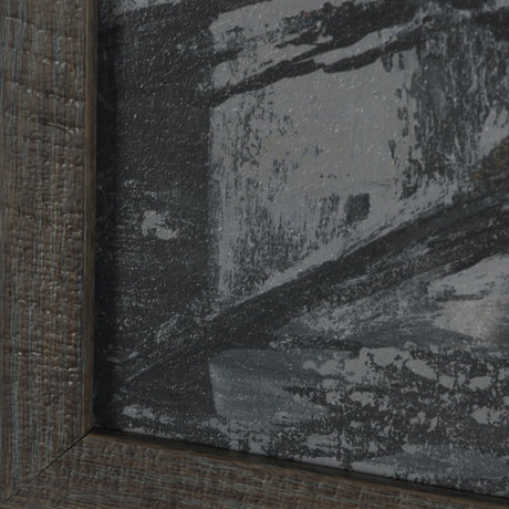 Community 4B by Mercana Studio Hand-Embellished Textured Framed Artwork Matted from Mercana - Luna Furniture