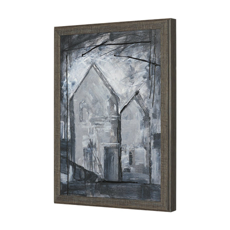 Community 2D by Mercana Studio Hand-Embellished Textured Framed Artwork Matted from Mercana - Luna Furniture