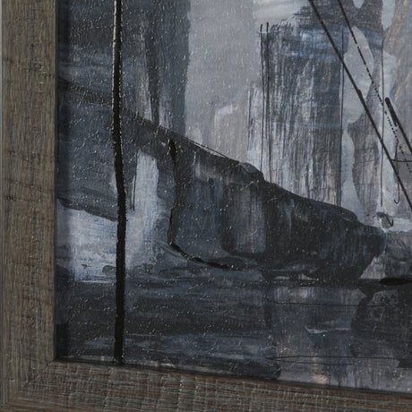 Community 2D by Mercana Studio Hand-Embellished Textured Framed Artwork Matted from Mercana - Luna Furniture