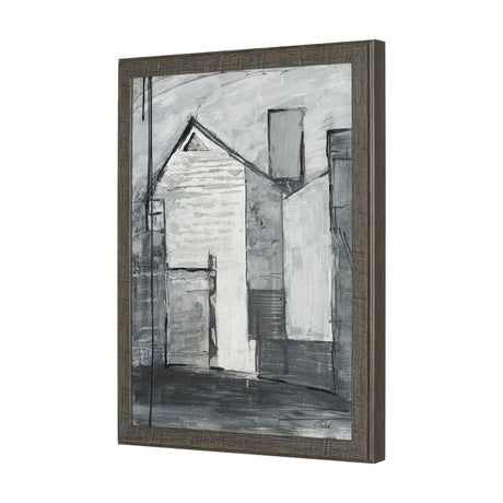 Community 3A by Mercana Studio Hand-Embellished Textured Framed Artwork Matted from Mercana - Luna Furniture
