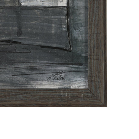 Community 3A by Mercana Studio Hand-Embellished Textured Framed Artwork Matted from Mercana - Luna Furniture