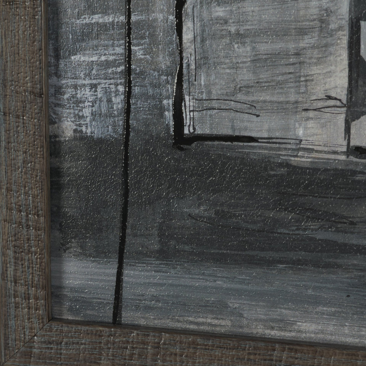 Community 3A by Mercana Studio Hand-Embellished Textured Framed Artwork Matted from Mercana - Luna Furniture