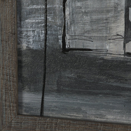 Community 3A by Mercana Studio Hand-Embellished Textured Framed Artwork Matted from Mercana - Luna Furniture