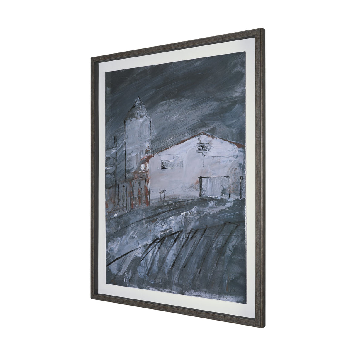 Community 2C by Mercana Studio Hand-Embellished Textured Framed Artwork Matted under Glass from Mercana - Luna Furniture