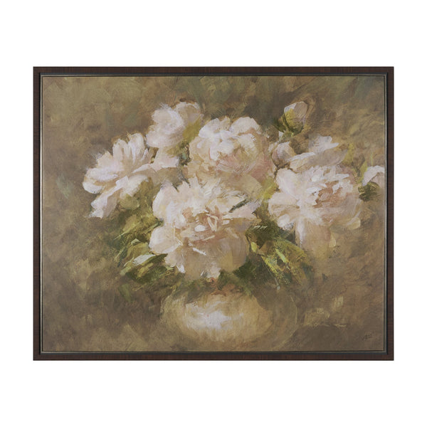 Full Bloom by Mercana Studio Hand-Embellished Textured Framed Canvas Artwork
