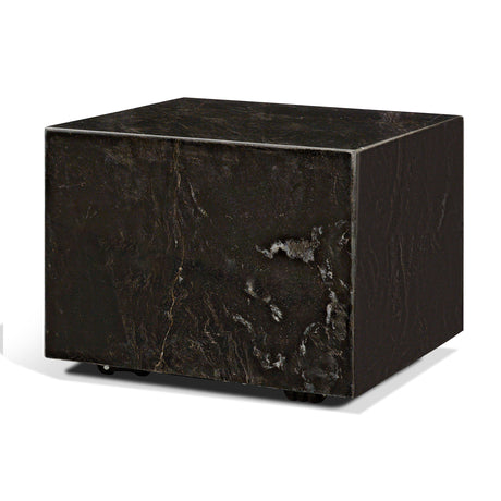 Quadra 20" Solid Cappuccino Marble Square Coffee Table from Mercana - Luna Furniture