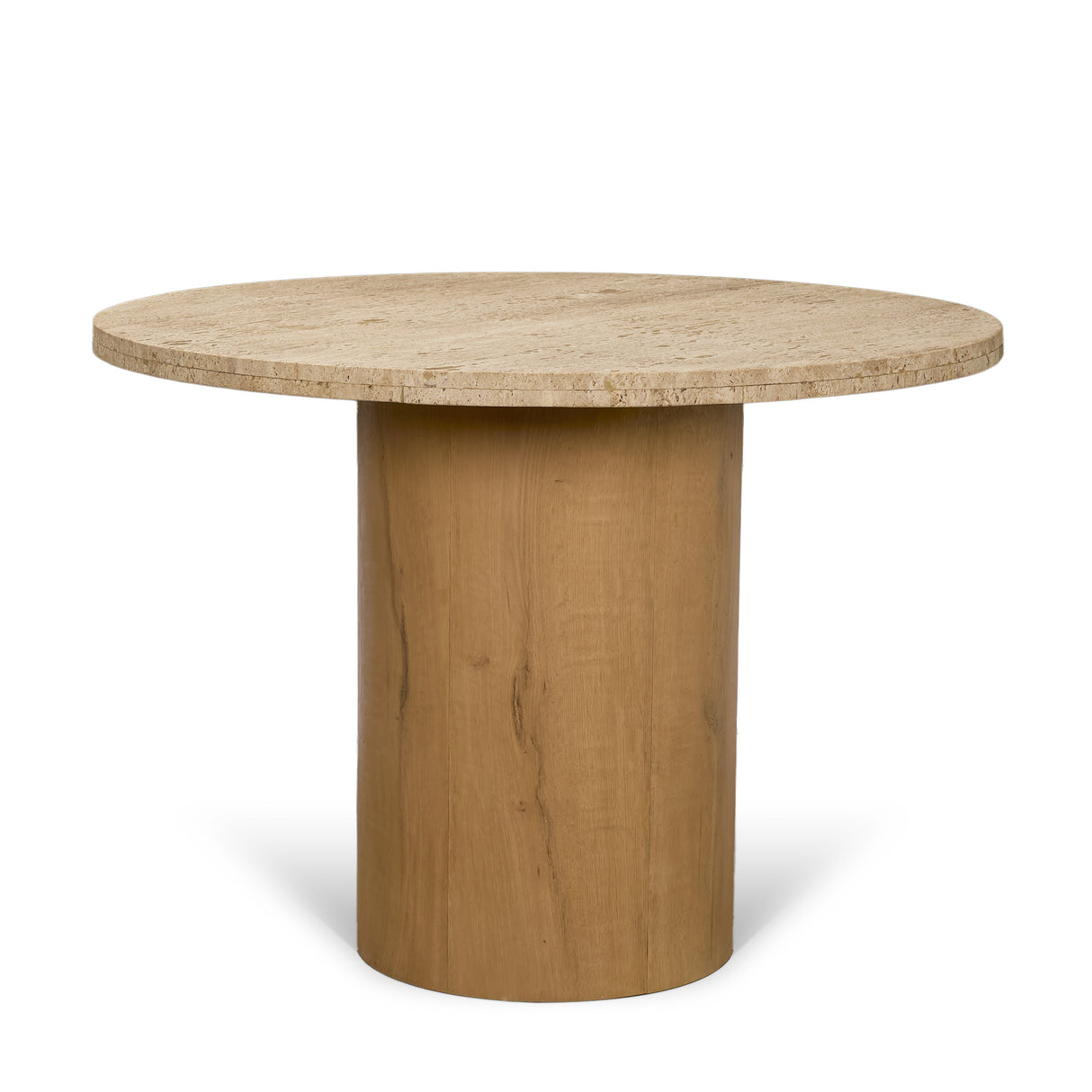 Siena 42" Round Travertine Pedestal Dining Table from Mercana - Luna Furniture