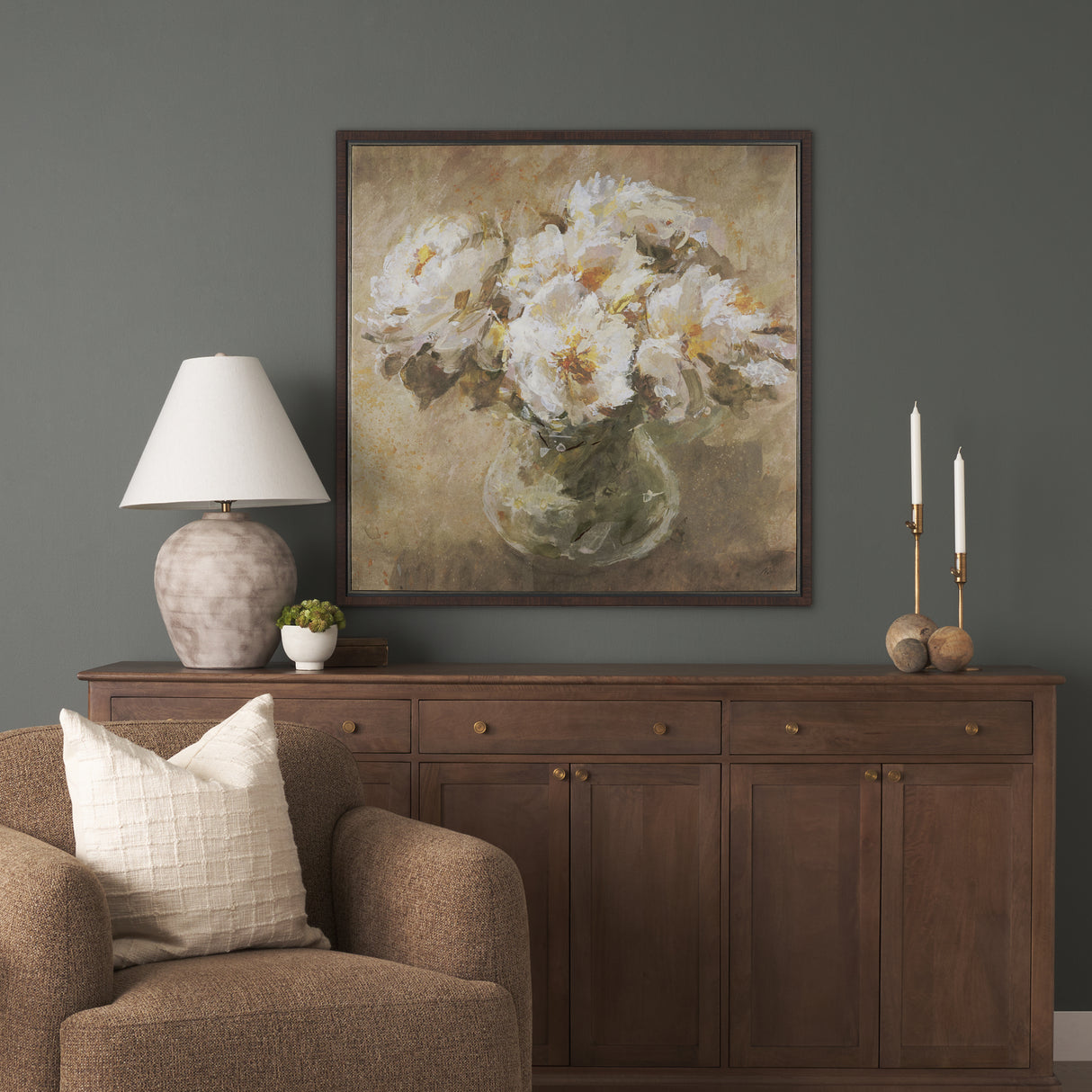 Resilient Bloom by Mercana Studio Hand-Embellished Textured Framed Canvas Artwork from Mercana - Luna Furniture