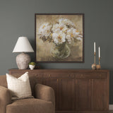 Resilient Bloom by Mercana Studio Hand-Embellished Textured Framed Canvas Artwork from Mercana - Luna Furniture