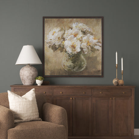 Resilient Bloom by Mercana Studio Hand-Embellished Textured Framed Canvas Artwork from Mercana - Luna Furniture