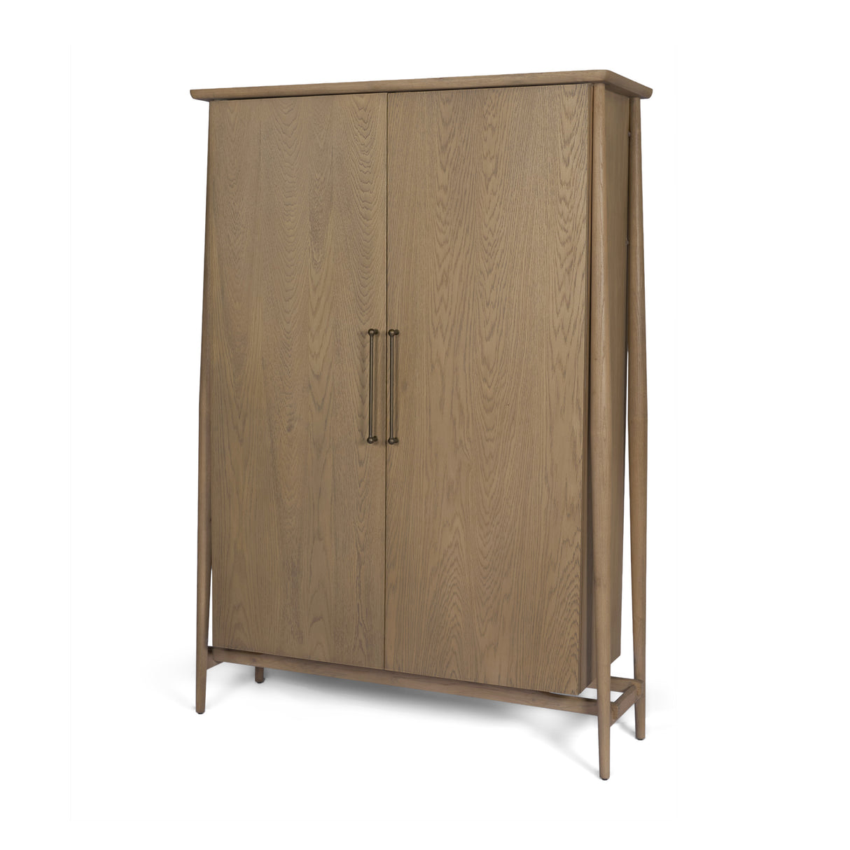 Hollis Gray-Brown Wood Curio Cabinet from Mercana - Luna Furniture