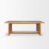 Rowan 94" Light Brown Oak Wood Rectangular Dining Table from Mercana - Luna Furniture