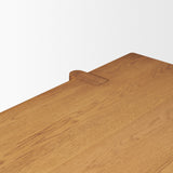 Rowan 94" Light Brown Oak Wood Rectangular Dining Table from Mercana - Luna Furniture