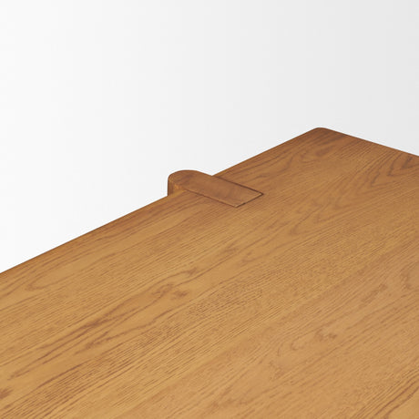 Rowan 94" Light Brown Oak Wood Rectangular Dining Table from Mercana - Luna Furniture