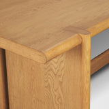 Rowan 94" Light Brown Oak Wood Rectangular Dining Table from Mercana - Luna Furniture