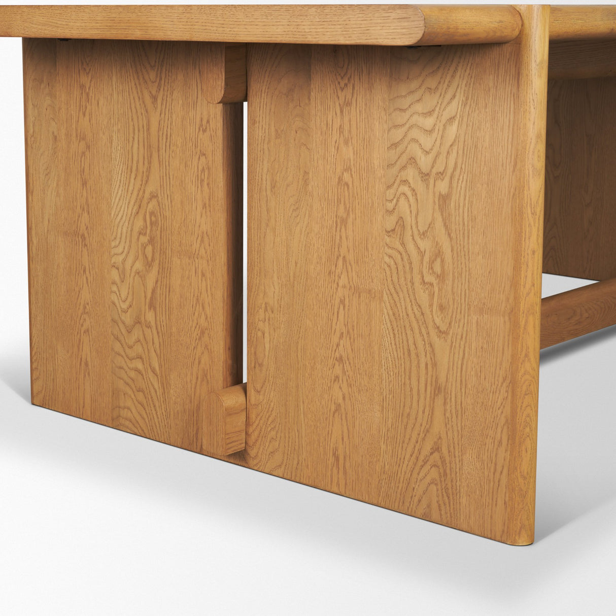 Rowan 94" Light Brown Oak Wood Rectangular Dining Table from Mercana - Luna Furniture