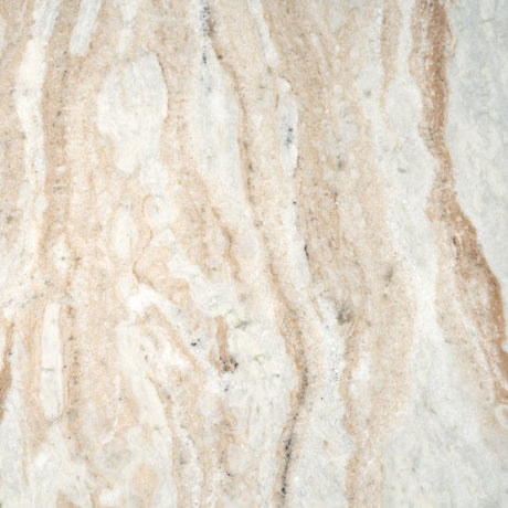 Marbrello 60" Pink Marble Top Espresso Brown Fluted Wood Round Dining Table from Mercana - Luna Furniture