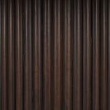 Marbrello 60" Pink Marble Top Espresso Brown Fluted Wood Round Dining Table from Mercana - Luna Furniture