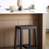 Colony Black-Brown Solid Wood Counter Stool from Mercana - Luna Furniture