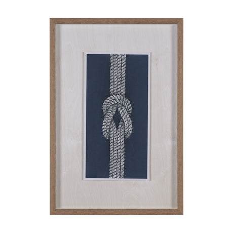 Square Knot by Mercana Studio Hand-Embellished Framed Artwork Matted under Glass from Mercana - Luna Furniture