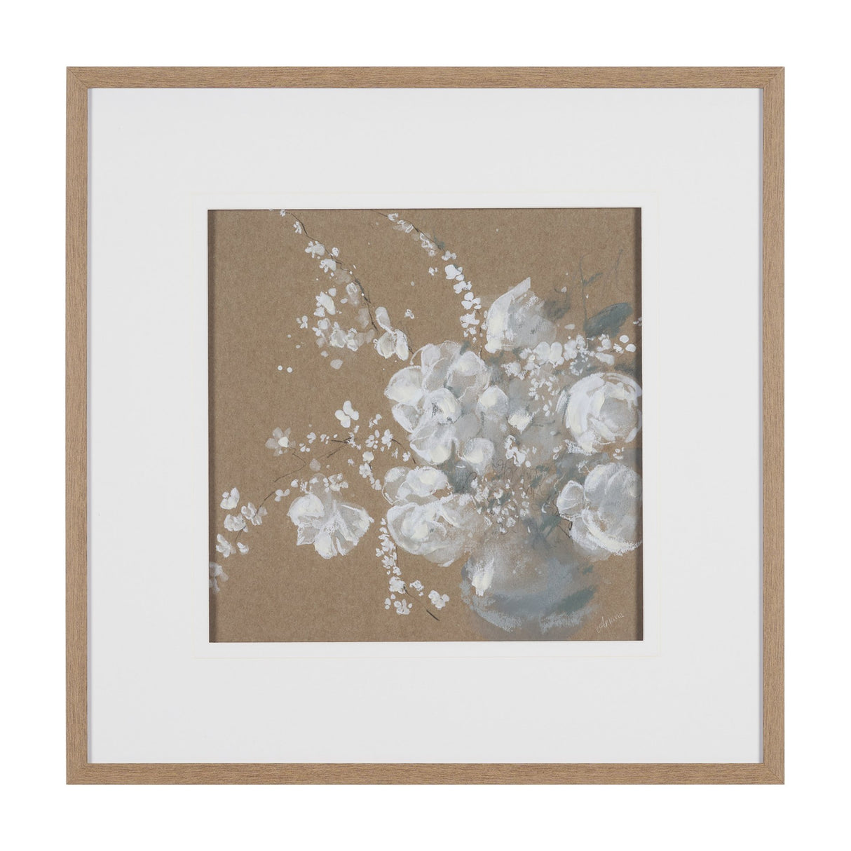 Fresh Flowers I by Mercana Studio Hand-Embellished Framed Artwork Matted under Glass from Mercana - Luna Furniture