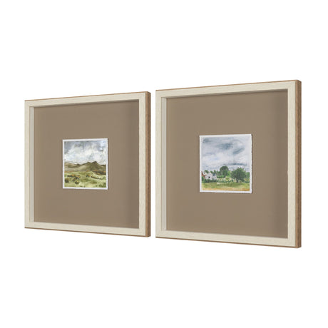 Discovery (Set of 2) by Ira Havuka Hand-Embellished Framed Artwork Matted under Glass from Mercana - Luna Furniture