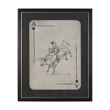 Aces Wild I by Mercana Studio Textured Framed Artwork Matted under Glass from Mercana - Luna Furniture