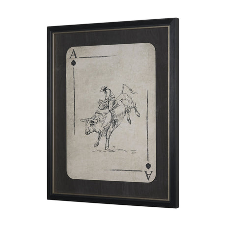 Aces Wild I by Mercana Studio Textured Framed Artwork Matted under Glass from Mercana - Luna Furniture