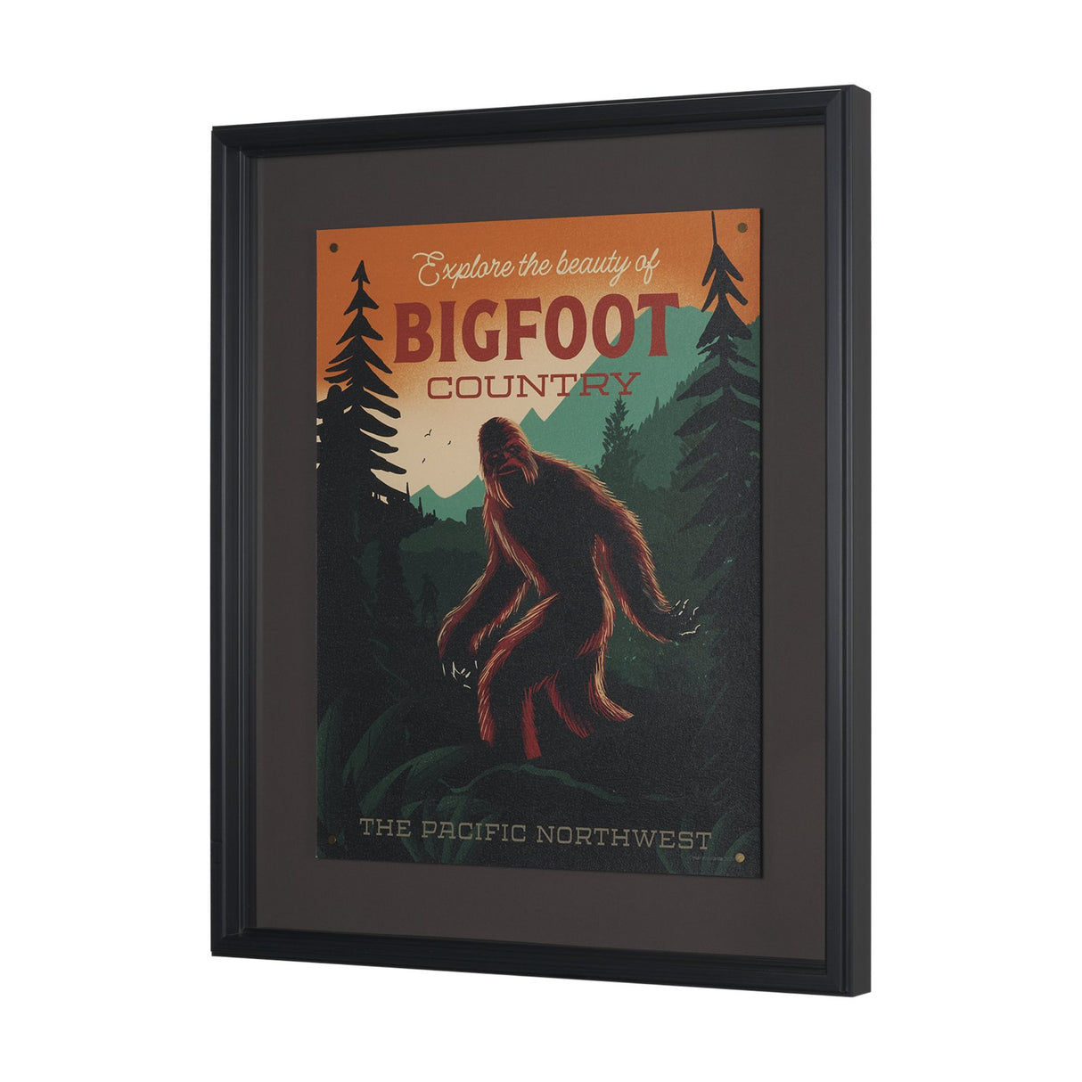 Cryptid Tourism I by Omar Escalante Textured Framed Artwork Matted under Glass from Mercana - Luna Furniture