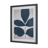 Dreamy Blues I by Stacy Daguiar Hand-Embellished Textured Framed Artwork Matted under Glass from Mercana - Luna Furniture