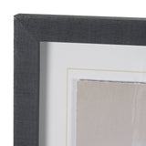 Dreamy Blues I by Stacy Daguiar Hand-Embellished Textured Framed Artwork Matted under Glass from Mercana - Luna Furniture