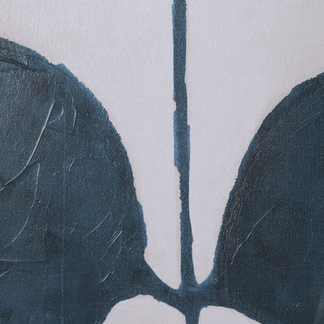 Dreamy Blues I by Stacy Daguiar Hand-Embellished Textured Framed Artwork Matted under Glass from Mercana - Luna Furniture