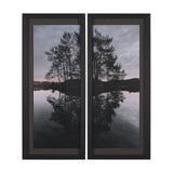 Diptych (Set of 2) by Thomas Tepstad Berge Hand-Embellish TextureFramePhoto Print Matted under Glass from Mercana - Luna Furniture