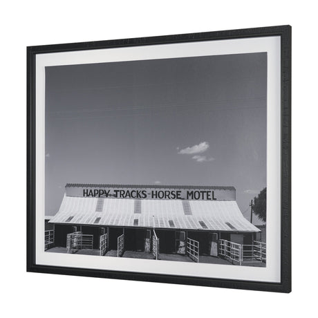 Horse Motel by Bethany Young Textured FramedPhoto Print Matted under Glass from Mercana - Luna Furniture