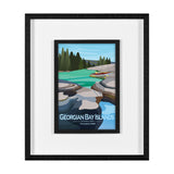 Georgian Bay Islands GO by Mercana Studio Framed Artwork Matted under Glass from Mercana - Luna Furniture