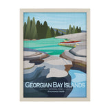 Georgian Bay Islands GO by Mercana Studio Textured Framed Artwork Matted from Mercana - Luna Furniture