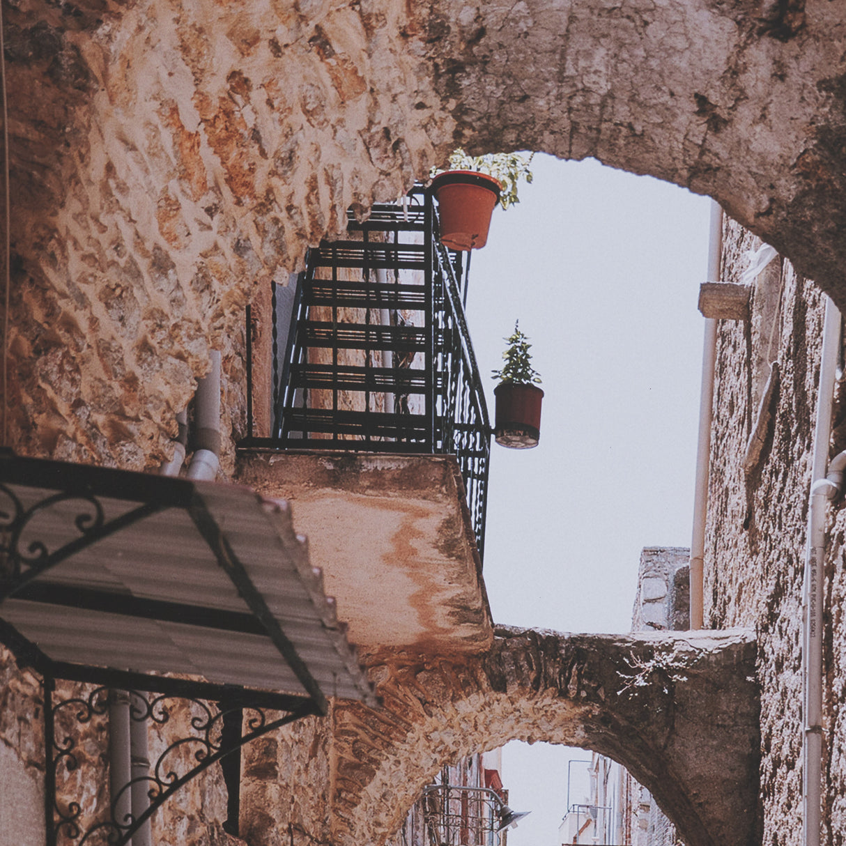 Greek Street by Kelly Frere FramedPhoto Print Matted under Glass from Mercana - Luna Furniture