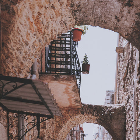 Greek Street by Kelly Frere FramedPhoto Print Matted under Glass from Mercana - Luna Furniture