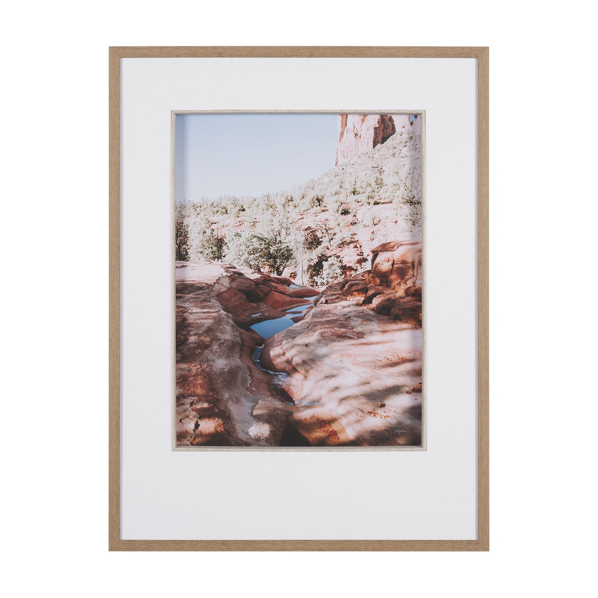Sandstone in Sedona by Kelly Frere FramedPhoto Print Matted under Glass from Mercana - Luna Furniture