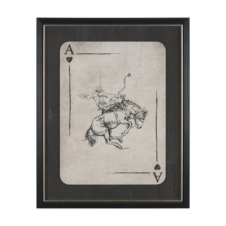 Aces Wild II by Mercana Studio Textured Framed Artwork Matted under Glass from Mercana - Luna Furniture